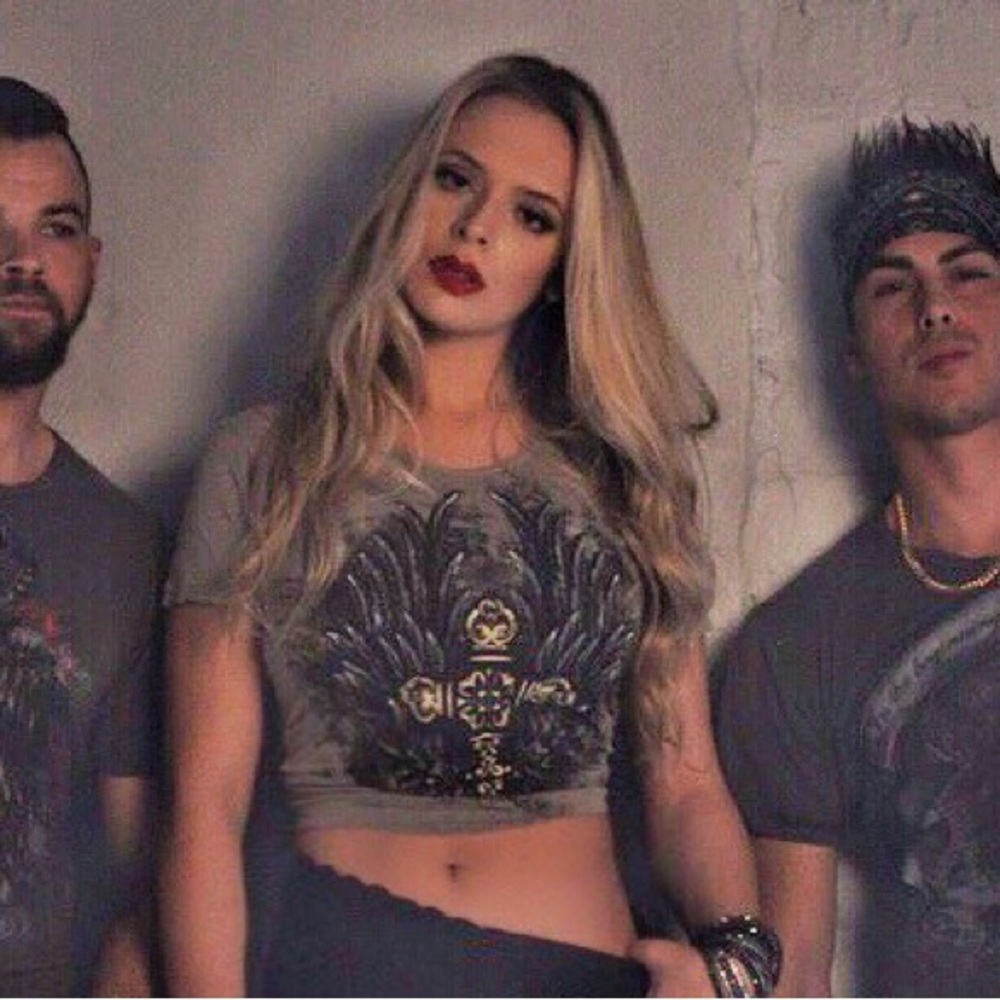 American Apparel Black and Gray Graphic Short Sleeve. Graphic Print by RS